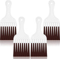 Boao 4 Packs Coil Brush Air Conditioner Condenser Refrigerator Cleaning HVAC Coil Cleaner Small Plastic Whisk Brush (Brown)