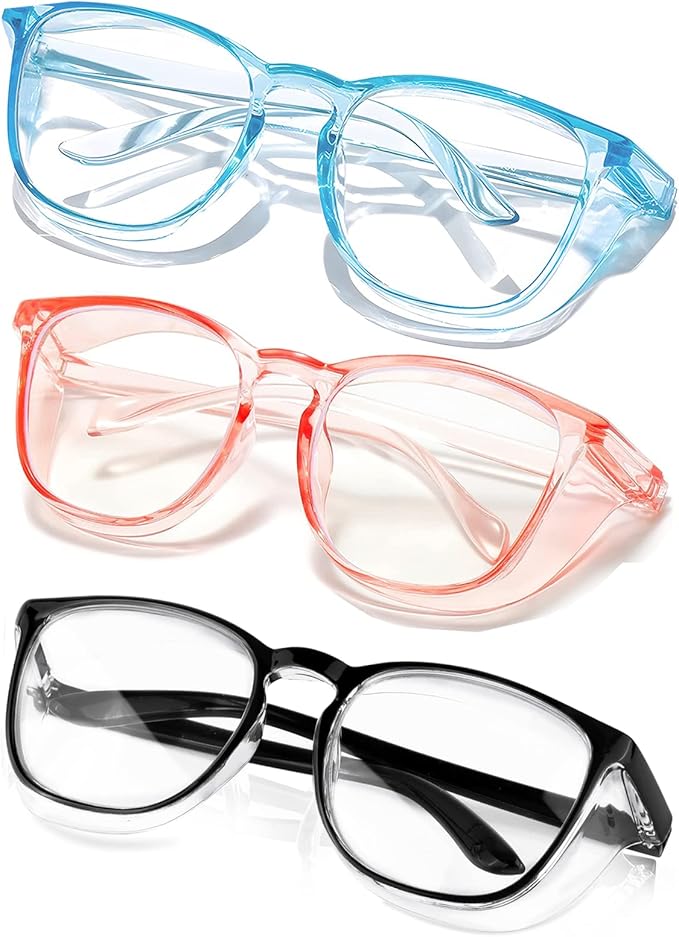 SQIMZAR Safety Glasses Goggles For Women Nurses Protective Eyewear,Anti Fog Safety Goggles