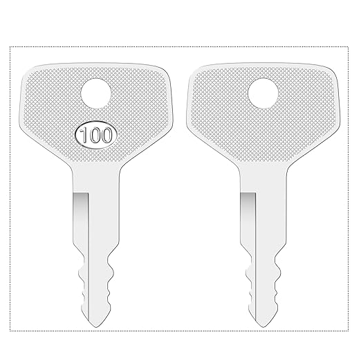 Kubota RTV1100 - S8077 36919-75190,10 Pcs Kubota Tractor Key for M Series L3600DT-C L4200DT-C
