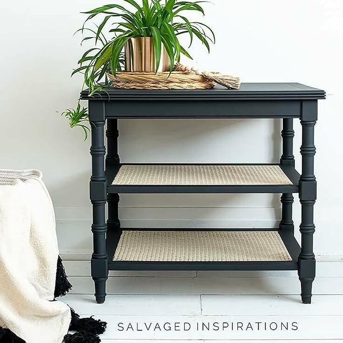 Dixie Belle Silk All-in-One Mineral Paint - Black Sands (4oz) - Gray Black Water Based Built-In Primer + Topcoat for Wood + Metal - Durable Furniture Paint - Low Reflective Finish