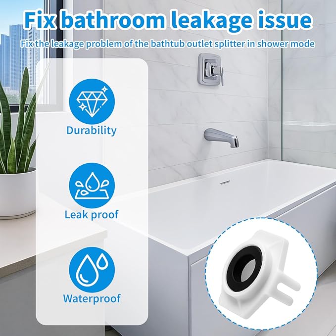 6 Sets 101237 Tub Spout Repair Kit - Moen-3800 Cup Seal & Diverter Gate Replacement Set for Plumbing Fixture & Faucet, 3800 Tub Spout Diverter Repair Kit for Bathtub/Shower Faucet