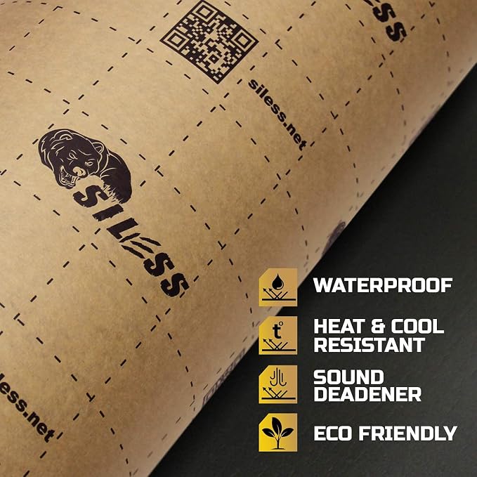 Siless Liner 314 mil 18 sqft Sound Deadening mat - Sound Deadener Mat - Car Sound Dampening Material - Sound dampener - Sound deadening Material Sound Insulation - Car Sound deadening