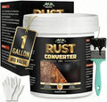 2-in-1 Rust Converter & Metal Primer - 1 Gallon Black Rust Paint Inhibitor for Metal, Ultra Car Rust Reformer & Encapsulator, Long-Lasting Anti Rust Conversion Coating, Heat Resistance