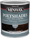 Minwax PolyShades Wood Stain + Polyurethane Finish – Quart, Classic Black, Gloss