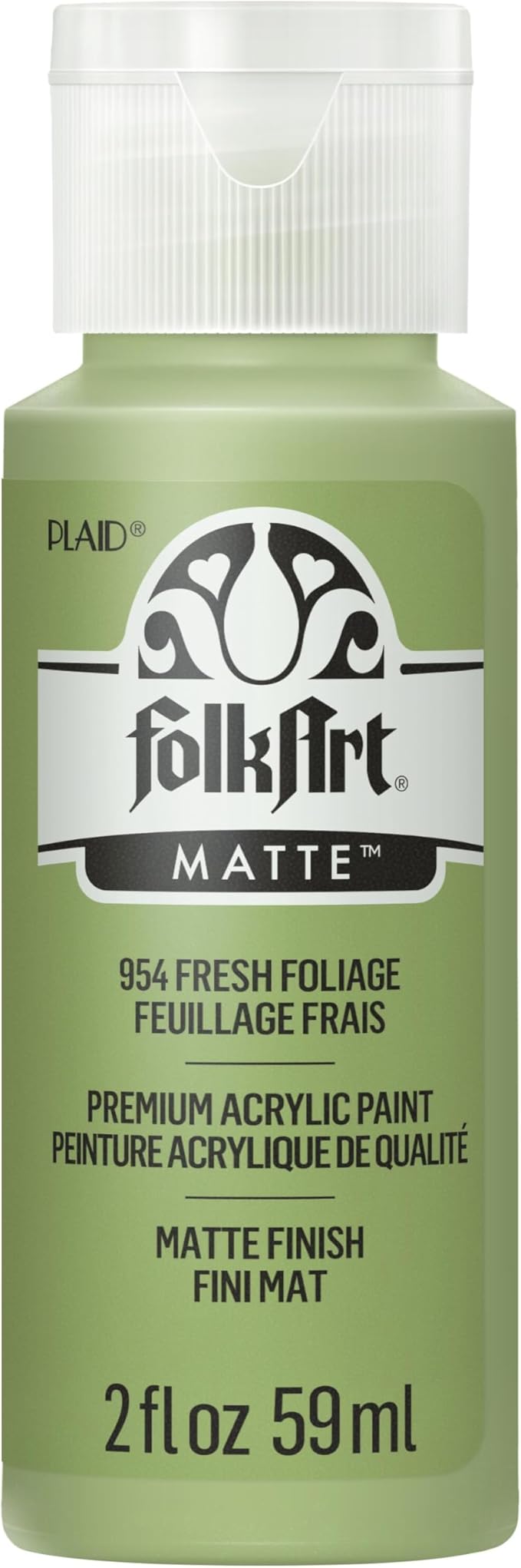 FolkArt Acrylic Paint in Assorted Colors (2 oz), 954, Fresh Foliage