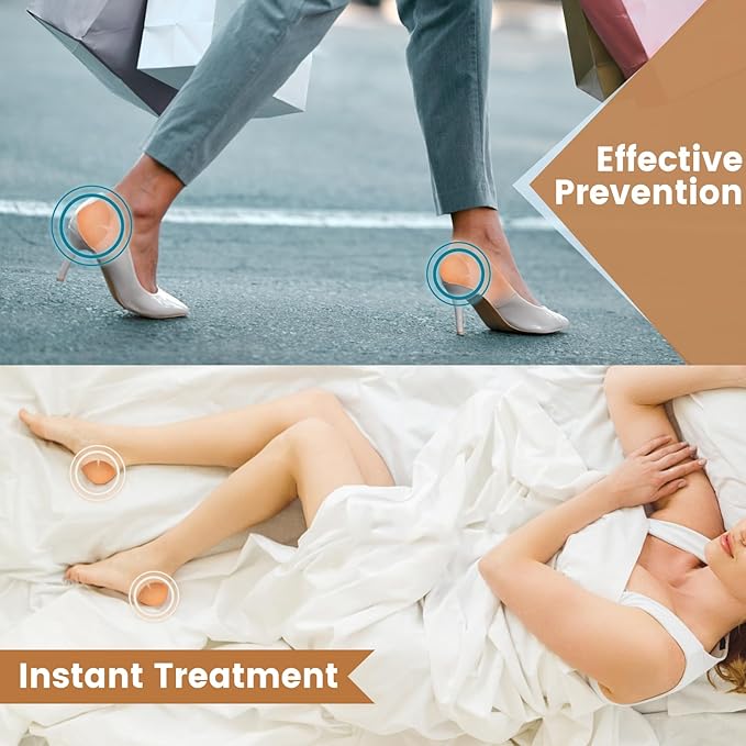 TEAWOO 20PCS Patented Cracked Heel Treatment Patches, Cracked Heel Repair Bandage (100mm x 100mm)