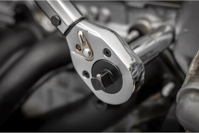 Powerbuilt Dual Drive Torque Wrench, 3/8 and 1/2 Inch Drives, 10ft Lbs, 19-inches Long, 10-150 Feet Range, Micrometer Style Torque Ranges 944001