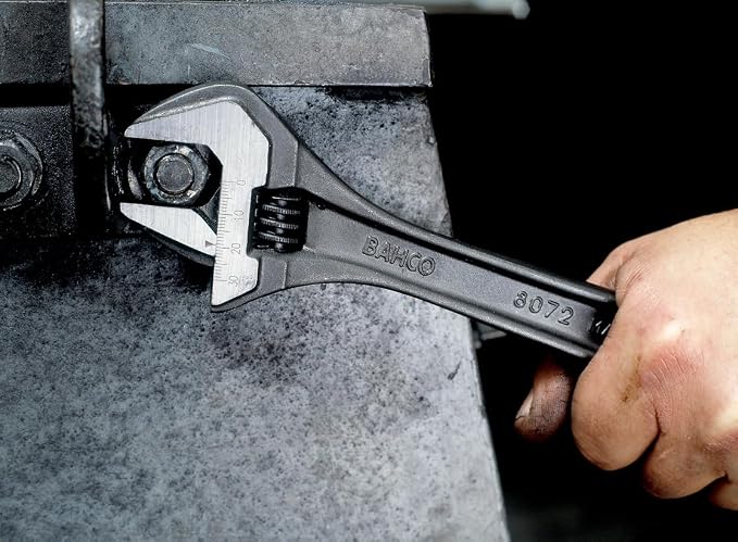 Bahco 8073 R US Adjustable Wrench, 12-Inch, Black