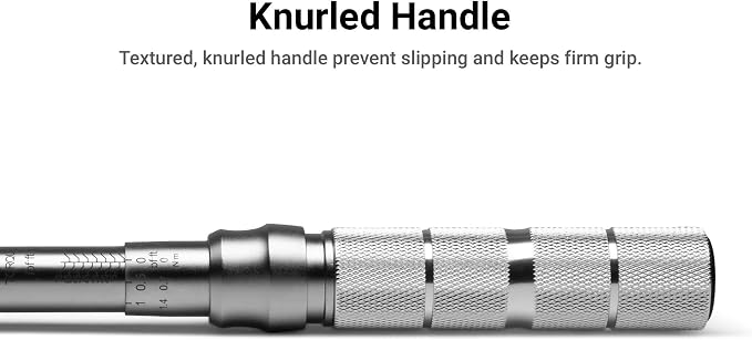 Capri Tools 31201 15-75 Foot Pound Industrial Torque Wrench Drive, 3/8" Drive, Matte Chrome