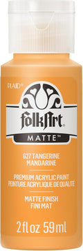 FolkArt Acrylic Paint in Assorted Colors (2 oz), 627, Tangerine