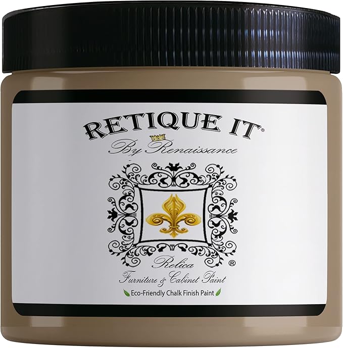 Retique It Chalk Furniture Paint by Renaissance DIY, 16 oz (Pint), 11 Alabaster