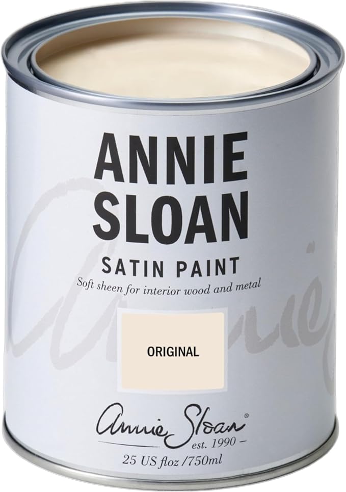 Annie Sloan Satin Paint (Original, 25 Fl Oz/750 mL). Soft sheen for interior wood and metal. Self-leveling, all-in-one paint with no wax or lacquer required.