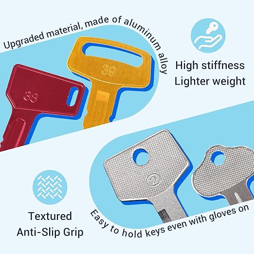 Contractors Heavy Equipment Keys Master Set Construction Equipment Multi Keys fit Most Common Equipment Manufactures Excavator Loader Dozer Backhoe Volvo CAT John Deere Case Doosan JCB Kubota Hyster
