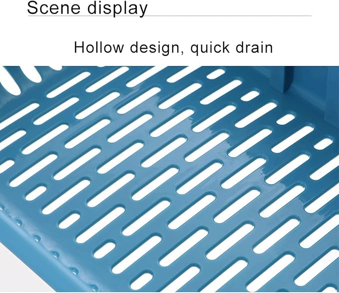 Draining rack Multifunctional Foldable Drain Basket Thickened Plastic Sink Filter Basket Kitchen Hanging Fruit and Vegetable Storage Basket for Washing Pasta Fruit Sink Strainer Basket(C)