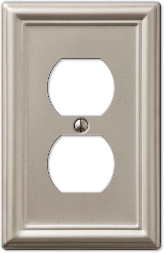 Amerelle 149DBN Chelsea Wallplate, 1 Duplex, Brushed Nickel