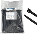 Kable Kontrol Cable Zip Ties 1000 Pcs 14 Inch Black, 50 Lbs Tensile Strength, Self-Locking UV Resistant Plastic Nylon Wire Ties, for Indoor or Outdoor Use