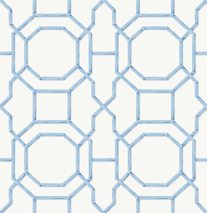 NuWallpaper Sapphire Sanya Peel and Stick Wallpaper, Removable Wallpaper, 20.5 in x 18 ft