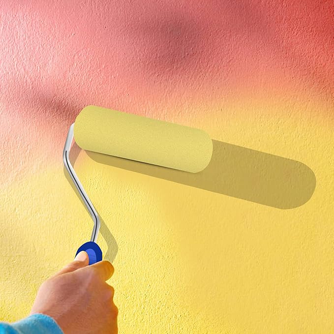 Mister Rui 30 Pack Foam Paint Roller Covers, Small Sponge Roller 4 Inch, High Density Foam Brings Smooth Finishes, Perfect for Cabinets, Cupboards, Doors