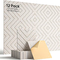 Sound Proof Foam Panels for Walls, 12 Pack Self-Adhesive Acoustic Panels, 12" X 12" X 0.4" Soundproof Wall Panels for Door, Ceiling, Home Office Beige