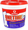 Red Devil 0544 ONETIME Lightweight Spackle Wall Repair, Spackling for Holes Drywall, 1 Quart, White, Made in USA