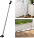 SECURITYMAN 3-in-1 Door Security Bar, Security Door Stoppers & Door Barricade – Heavy Duty Adjustable Iron Security Lock Bar for Home Defense, Apartment & Travel Safety (1 Pack - Chrome)