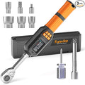Digital Torque Wrench Set, 3.09-62.6 Ft.lb/4.2-85 Nm, 3/8" Drive Inch Pound Torque Wrench Electronic with Buzzer & LCD Indicator, Torque Wrench Set for Motor Cars Auto Repair