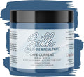 Dixie Belle Silk All-in-One Mineral Paint - Cape Current (16oz) - Sapphire Blue Water Based Built-In Primer + Topcoat for Wood + Metal - Durable Furniture Paint - Low Reflective Finish