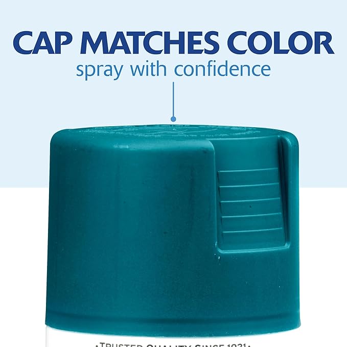 Rust-Oleum 331185 Painter's Touch 2X Ultra Cover Spray Paint, 12 oz, Ultra Matte Deep Teal (Pack of 4)