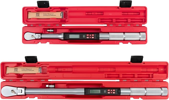 TEKTON 3/8, 1/2 Inch Drive Electronic Torque Wrench Set, 2-Piece | TRQ81122
