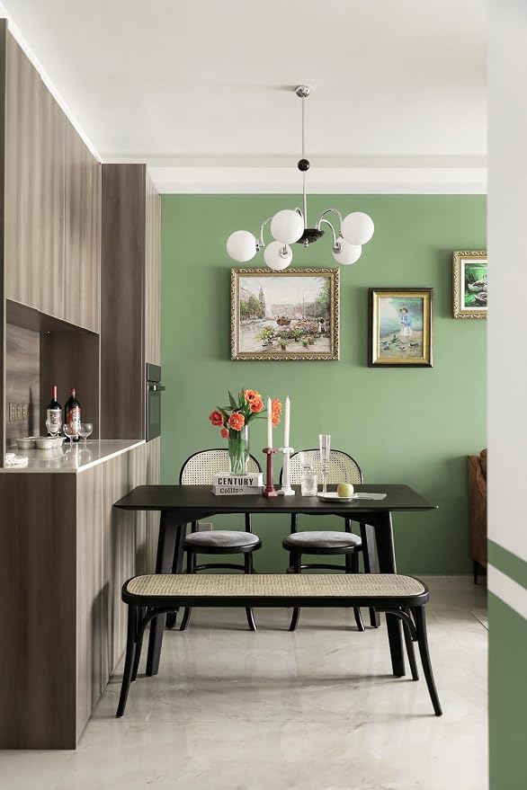 Safiyya 393"x17.7" Light Green Peel and Stick Wallpaper Green Solid Color Contact Paper Self Adhesive Contact Paper Decorative Wallpaper Vinyl Rolls for Wall