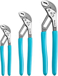 DURATECH 3-Piece Water Pump Pliers Set(8", 10", 12"), Groove Joint Pliers | Quick-Adjust, Slide-to-Unlock Mechanism, V-Jaw Design, Cr-V Steel, For Plumbing, Automotive, and Household Repairs