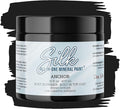 Dixie Belle Silk All-in-One Mineral Paint - Anchor (16 Fl Oz) - Black Water Based Built-In Primer + Topcoat for Wood + Metal - Durable Furniture Paint - Low Reflective Finish