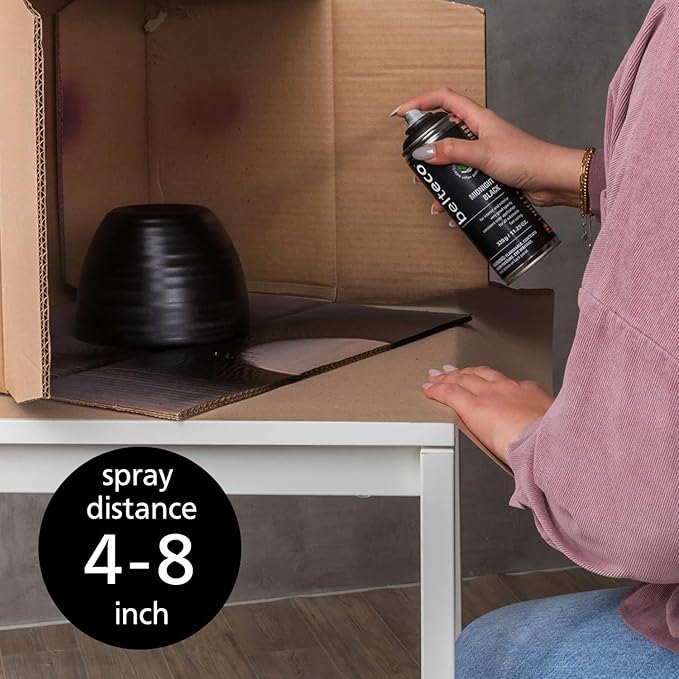 Midnight Semi Gloss Black Spray Paint | Water-Based & Odorless | Eco-Friendly & Vegan | Weather & UV-Resistant | For All Substrates | Fast-Drying With High Coverage | For Indoor/Outdoor Use