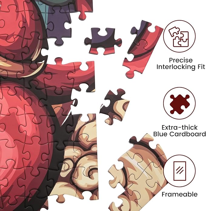 Jigsaw Puzzles for Adults 1000 Pieces, Chinese Zodiac Animals Strong, Patient, Reliable Ox Jig Saw Puzzle Gifts for People Born in 1961, 1973, 1985, 1997, 2009, 2021, 31.5 * 17.72 Inch