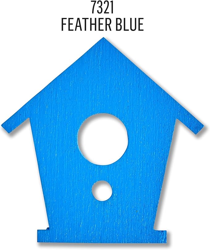FolkArt Outdoor Acrylic Craft Paint, Gloss Finish, Feather Blue, 2 fl oz