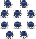 One N Done Toilet Flange Repair Kit - Toilet Kit For Low or Broken Flange. Toilet Wax Ring Replacement Kit W/Toilet Flange Extender Kit, Easy Toilet Bolts, & Toilet Caps For Bottom of Toilet. 10X