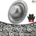 500 Pack Galvalume Metal Roof Screw Caps, Rustproof & Waterproof Screw Covers caps, Seal Existing Screw Heads to Stop Leaks, UV Resistant Roofing Caps for Metal Roof & Outdoor Projects (with Gloves)