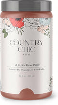 Country Chic All-in-One Chalk Paint for Furniture, Cabinets, Home Decor, Eco-Friendly, Matte Finish, Built-In Primer & Top Coat for Wood, Metal - Peachy Keen (Coral Pink) - Quart 32 oz (950 ml)