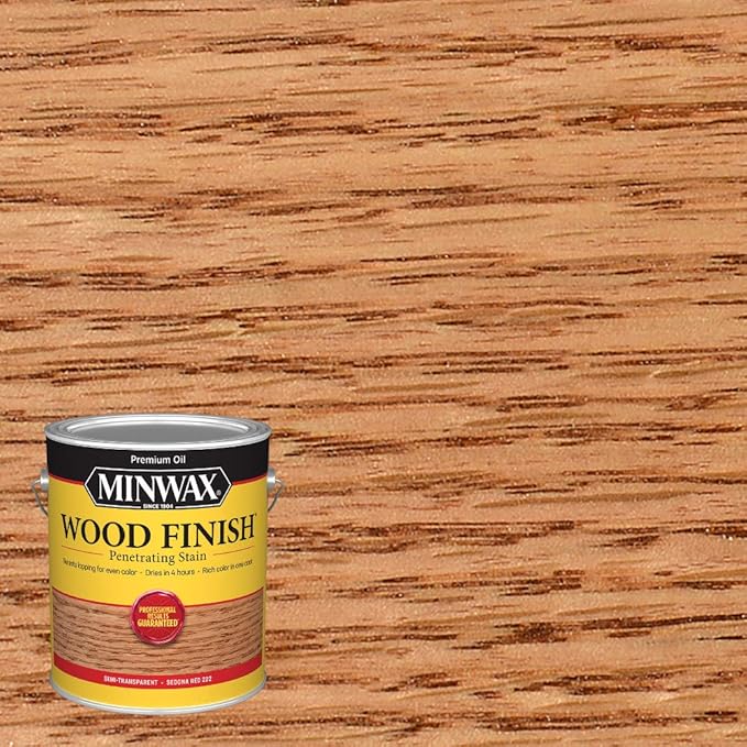 Minwax 710860000 Wood Finish 250 VOC Compliant, Sedona Red Stain, Gallon