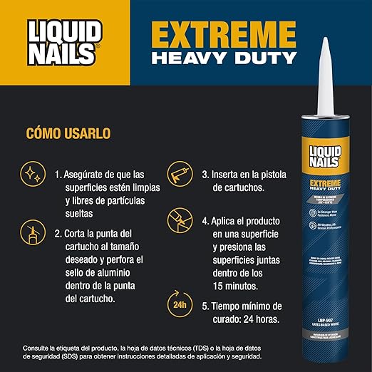 Liquid Nails - 414607 LN-907 Extreme Heavy Duty Construction Adhesive (LN-907) 10 oz
