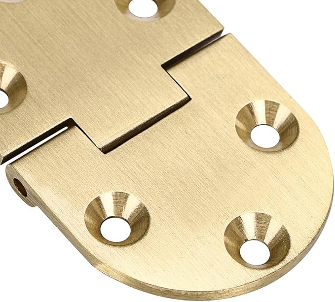OwnMy Solid Brass Hinge, Drop Front Desk Drawer Butt Hinge for Table Sewing Machine，Doors and Folding Table with Screws (90 Degree - 2 PCS)