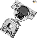 Ravinte 60 Pack 30 Pairs 1-1/4 inch Overlay Soft Close Hinges for Kitchen Cabinet Hinges Satin Nickel Hidden Hinges Stainless Steel Concealed Hinge self Closing