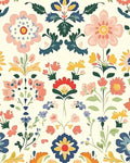 ILHIIOR Pink Floral Peel and Stick Wallpaper Boho Leaf Contact Paper Yellow Flower Removable Self Adhesive Waterproof Wall Paper for Cabinet Drawers Wall Decor Renter Friendly 17.5''x393''