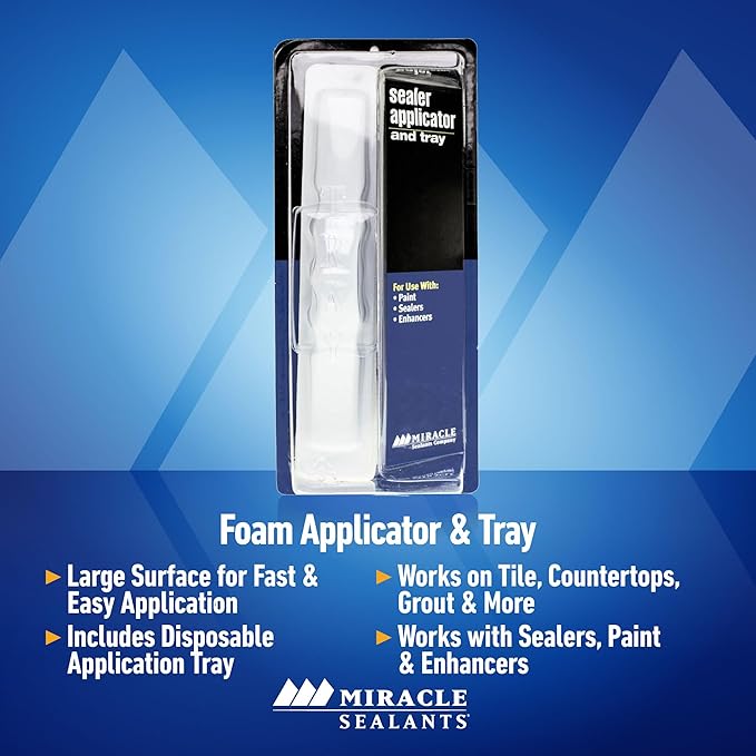 Miracle Sealants Sealer Applicator & Tray for Tile, Stone & Grout Sealers (Pack of 8)