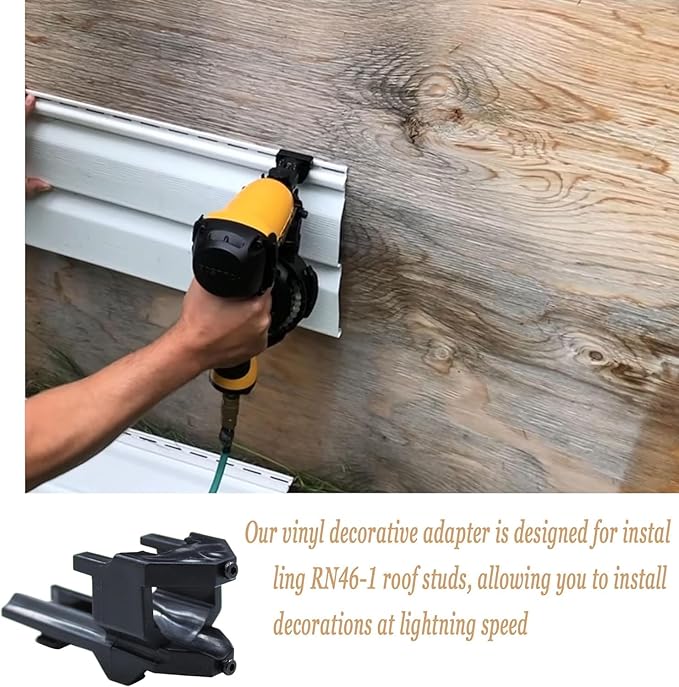 New upgradation Vinyl Siding Adaptor Tip DCN45RN DCN45RND1 DCN45RNB for Dewalt Roofing Nailer Cordless 20v Tip Replacement Vinyl Siding Adaptor Tip and Vinyl Siding Adaptor A&B style Set of 2