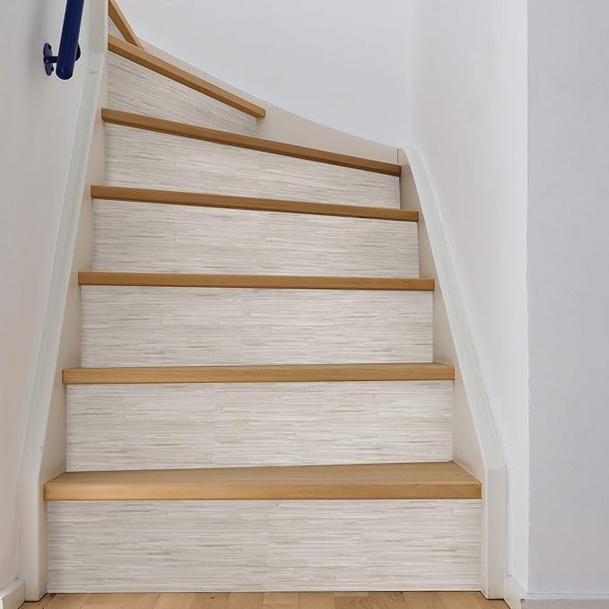 NuWallpaper by WallPops Cream Vinyl Grassweave Peel & Stick Wallpaper, NUS2875