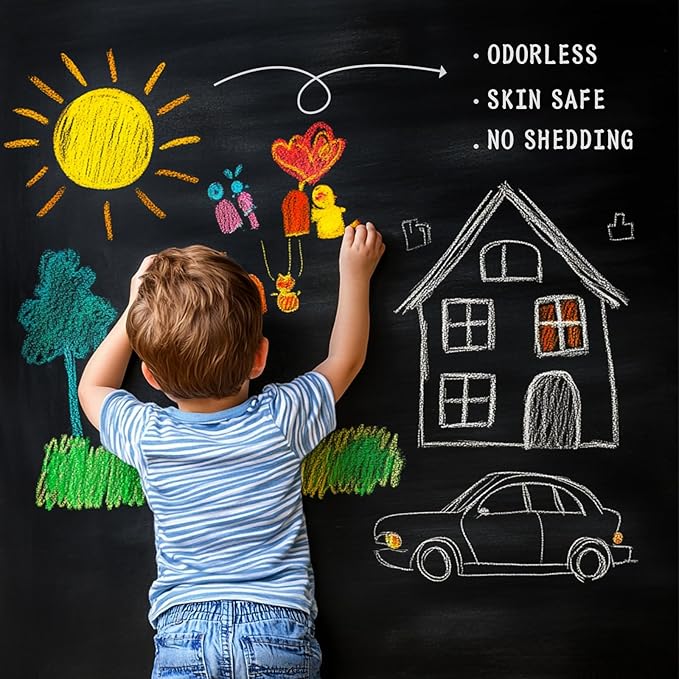 Falling in Art Chalkboard Paint, 33.8 Oz Black Chalkboard Paint Use on Walls, Doors, Paper, Wood, Ideal for Decorations and DIY Projects