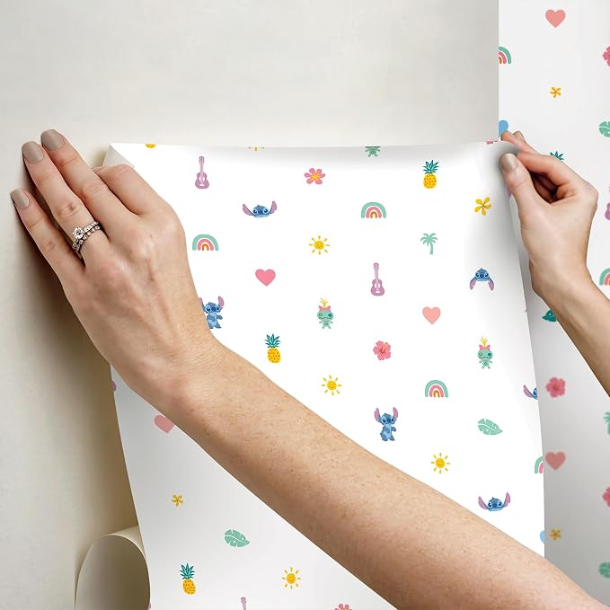 Disney Stitch Peel and Stick Wallpaper by RoomMates, RMWS1267