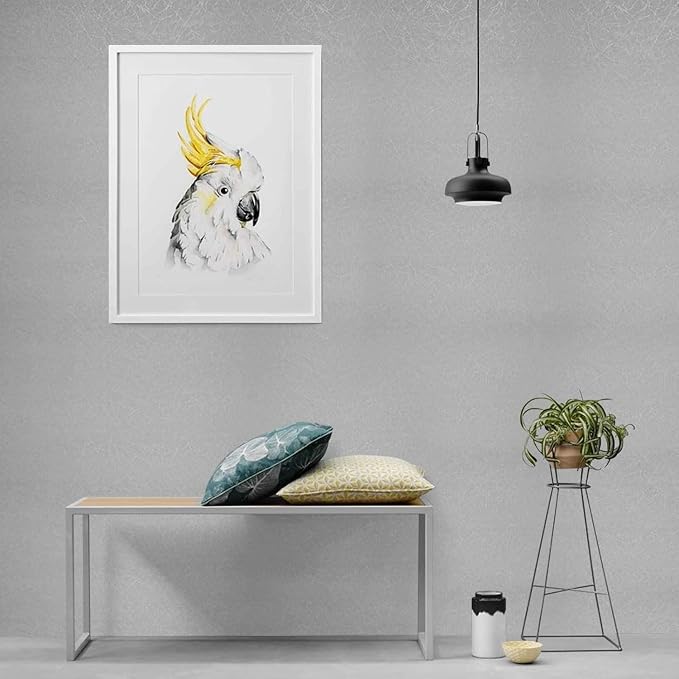 Silver Grey Wallpaper Peel and Stick Embossed Self Adhesive Contact Paper | 11.8" X 78.7" Removable Home Decoration Silk Vinyl Wrap Cabinet Countertops Furniture Renter Friendly Shelf Paper