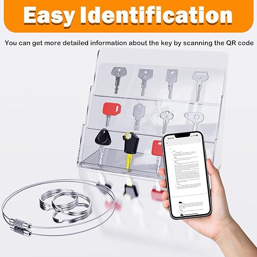 12 Heavy Equipment Keys Master Set, Construction Ignition Keys for CAT Caterpillar 5P8500 JCB 14607 Takeuchi H806 Hitachi John Deere Hyster 166 Komatsu 787 Volvo